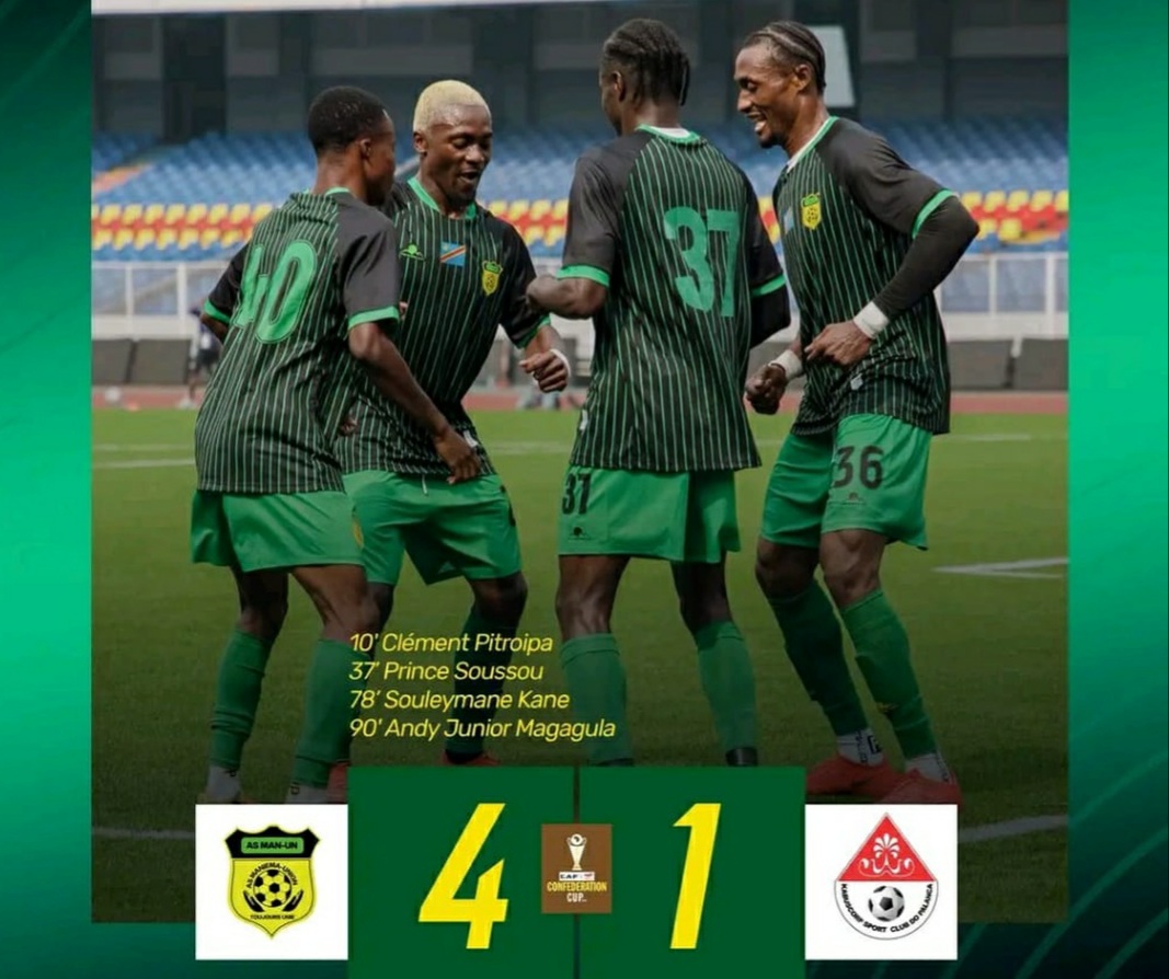 CAF-C2 : Maniema Union domine Kabuscorp sur l’ensemble des deux matches (8-2) et rejoint la phase de groupes