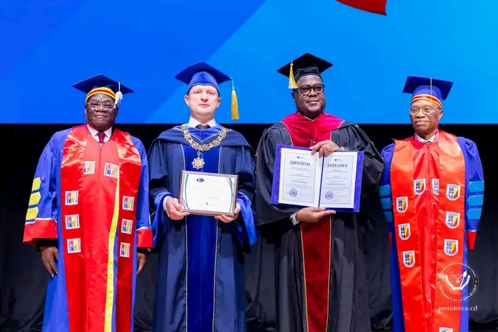RDC-Russie : Félix Tshisekedi élevé au rang de docteur honoris causa à Moscou